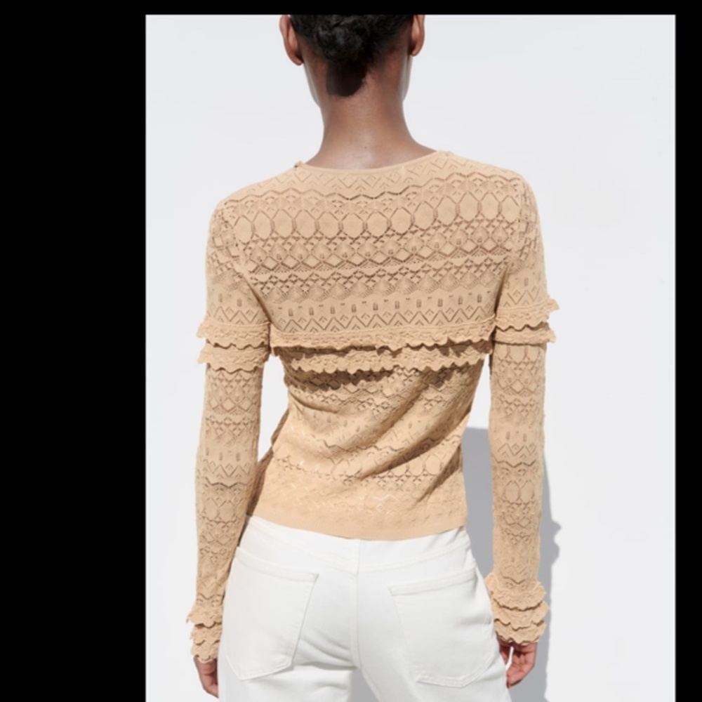POINTELLE KNIT JACKET - Picture 3 of 5